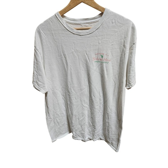 Simply Southern Tops - Simply Southern Michigan State Of Mind Graphic Print White T-Shirt